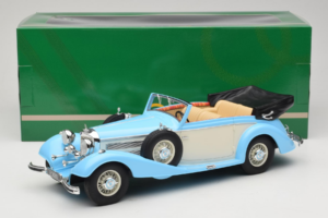 Mercedes 540K Cabriolet Blå Vit Cult Models 1:18 CML184-2 Metall — bild 6 av 6