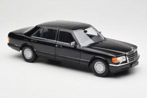 Mercedes 560 SEL W126 Svart Återförsäljarupplaga Norev 1:18 B66040599 Metall — bild 6 av 8
