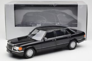 Mercedes 560 SEL W126 Svart Återförsäljarupplaga Norev 1:18 B66040599 Metall — bild 8 av 8