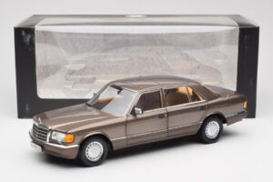 Mercedes 560 SEL W126 Impala Brun Återförsäljarupplaga Norev 1:18 B66040646 Metall — bild 8 av 8