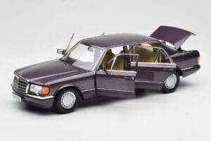 Mercedes 560 SEL W126 Lila Metallic Norev 1:18 183544 Metall — bild 2 av 8
