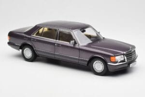 Mercedes 560 SEL W126 Lila Metallic Norev 1:18 183544 Metall — bild 6 av 8