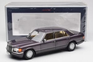 Mercedes 560 SEL W126 Lila Metallic Norev 1:18 183544 Metall — bild 8 av 8