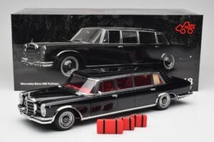 Mercedes 600 Pullman W100 Svart NZG 1:18 1071/50 Metall — bild 8 av 8