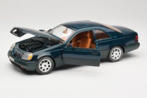 Mercedes 600 SEC C140 Grön Majorette 1:18 4418 Metall — bild 2 av 8