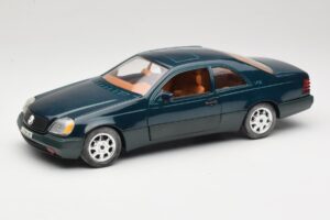 Mercedes 600 SEC C140 Grön Majorette 1:18 4418 Metall