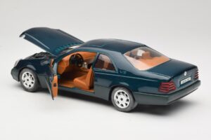 Mercedes 600 SEC C140 Grön Majorette 1:18 4418 Metall — bild 5 av 8