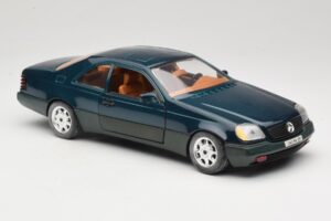 Mercedes 600 SEC C140 Grön Majorette 1:18 4418 Metall — bild 6 av 8
