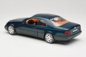 Mercedes 600 SEC C140 Grön Majorette 1:18 4418 Metall — bild 7 av 8