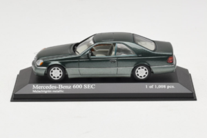 Mercedes 600 SEC W140 Grön Metallic Minichamps 1:43 430032604 Metall