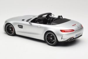 Mercedes AMG GT C Roadster R190 Silver Norev 1:18 183453 Metall — bild 5 av 6