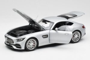 Mercedes AMG GT S C190 Designo Iridium Silver Magno Norev 1:18 B66960485 Metall — bild 2 av 8