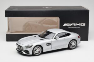 Mercedes AMG GT S C190 Designo Iridium Silver Magno Norev 1:18 B66960485 Metall — bild 8 av 8