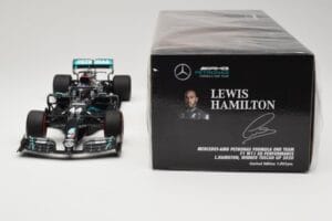 Mercedes AMG Petronas W11 #44 L. Hamilton Winner Tuscan GP 2020 Minichamps 1:18 110200944 Metall — bild 6 av 6