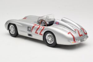 Mercedes 300 SLR W196S #722 S. Moss / D. Jenkinson Mille Miglia Winner 1955 Maisto 1:18 536887 Metall — bild 7 av 8