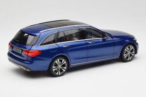 Mercedes C-Class S205 T-Modell Brilliant Blå Metallic Norev 1:18 B66960257 Metall — bild 3 av 8