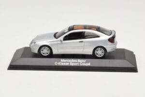 Mercedes C-Class W203 Sport Coupe Silver Minichamps 1:43 B66961916 Metall