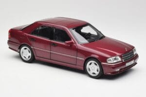 Mercedes AMG C36 W202 Almandine Röd Norev 1:18 B66040706 Metall — bild 6 av 8