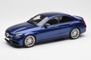 Mercedes AMG C63 S W205 Blå GT Spirit 1:18 ZM044 Resin