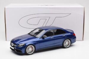 Mercedes AMG C63 S W205 Blå GT Spirit 1:18 ZM044 Resin — bild 6 av 6