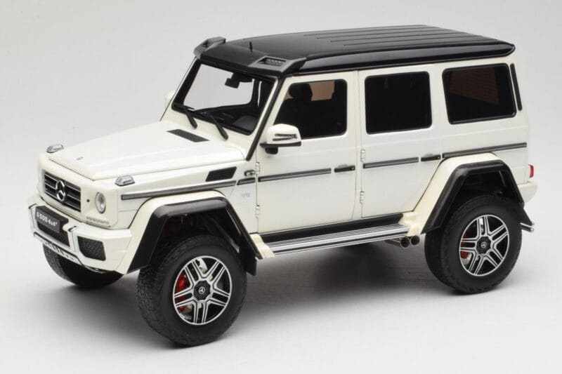 Mercedes G 63 AMG 4x4 Squared Polar White Almost Real 1:18 820203 Metall