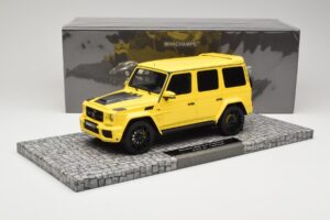 Mercedes Brabus 850 6.0 Widestar G63 W463 Electric Beam Yellow Minichamps 1:18 107032402 Metall — bild 6 av 6