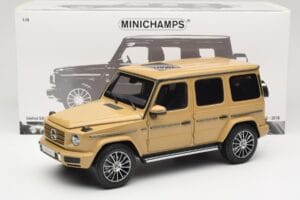 Mercedes G-Class G 500 W463A Solarbeam Yellow Metallic Minichamps 1:18 113037108 Metall — bild 8 av 8