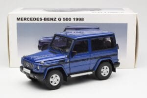 Mercedes G500 W463 SWB Blå AUTOart 1:18 76114 Metall — bild 8 av 8