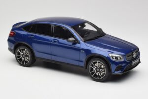 Mercedes AMG GLC 43 Coupe Brilliant Blå GT Spirit 1:18 B66960468 Resin — bild 4 av 6