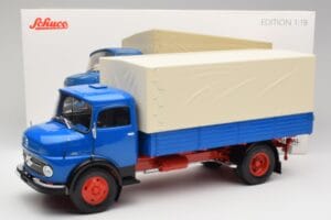 Mercedes L911 Blå Schuco 1:18 450044800 Metall — bild 8 av 8