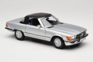 Mercedes R107 380 SL Silver Norev 1:18 183725 Metall — bild 6 av 8