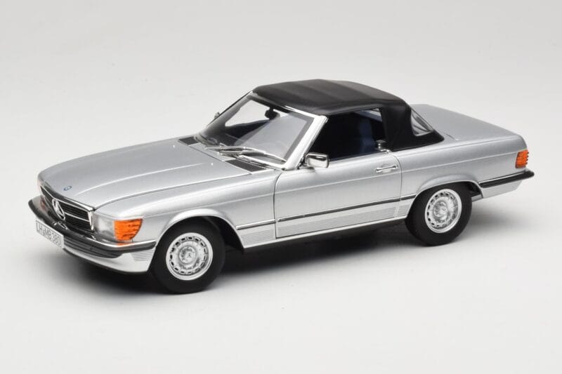 Mercedes R107 380 SL Silver Norev 1:18 183725 Metall