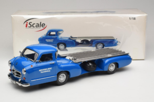 Mercedes Renntransporter Blaues Wunder iScale 1:18 118000000006-P1 Metall — bild 6 av 6