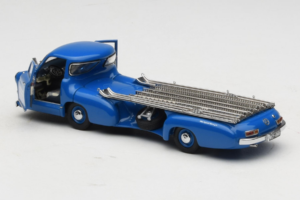 Mercedes Renntransporter Blue Wonder CMC 1:43 M-036K Metall — bild 5 av 8