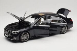 Mercedes S-Class W223 AMG Line Anthracite Blue Norev 1:18 183800 Metall — bild 2 av 8