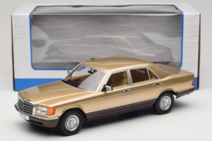 Mercedes S-Class W126 Metallic Beige MCG 1:18 MCG18548 Metall — bild 6 av 6