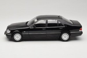 Mercedes S-Class W140 S600 Obsidian Black Metallic Norev 1:18 183045 Metall — bild 4 av 8