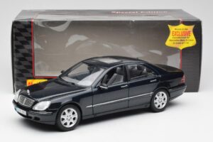 Mercedes S-Class W220 Blå Maisto 1:18 56051 Metall — bild 8 av 8