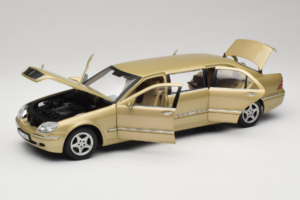 Mercedes S-Class W220 Pullman Gold Metallic Sun Star 1:18 4113 Metall — bild 2 av 8