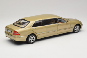 Mercedes S-Class W220 Pullman Gold Metallic Sun Star 1:18 4113 Metall — bild 3 av 8