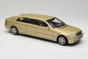 Mercedes S-Class W220 Pullman Gold Metallic Sun Star 1:18 4113 Metall — bild 6 av 8