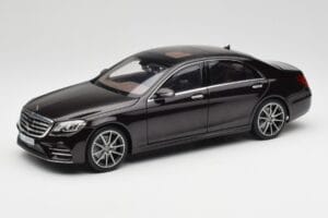 Mercedes S-Class W222 AMG Line Ruby Svart Metallic Norev 1:18 183483 Metall