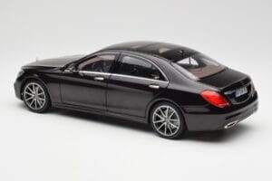 Mercedes S-Class W222 AMG Line Ruby Svart Metallic Norev 1:18 183483 Metall — bild 7 av 8