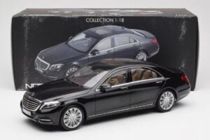 Mercedes S-Class W222 Svart Metallic Norev 1:18 183480 Metall — bild 8 av 8