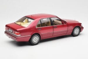 Mercedes S500 W140 Röd Metallic Norev 1:18 183579 Metall — bild 3 av 8