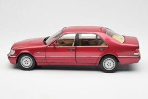 Mercedes S500 W140 Röd Metallic Norev 1:18 183579 Metall — bild 4 av 8
