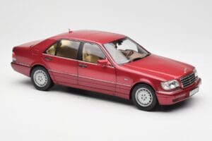 Mercedes S500 W140 Röd Metallic Norev 1:18 183579 Metall — bild 6 av 8