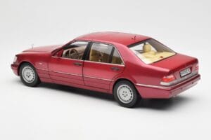 Mercedes S500 W140 Röd Metallic Norev 1:18 183579 Metall — bild 7 av 8