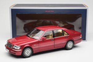 Mercedes S500 W140 Röd Metallic Norev 1:18 183579 Metall — bild 8 av 8