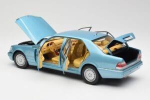 Mercedes S500 W140 Turkos Metallic Norev 1:18 183561 Metall — bild 5 av 8